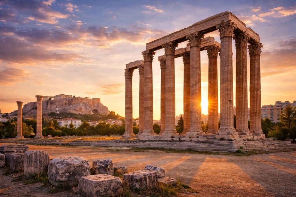 4. Admire the Temple of Olympian Zeus