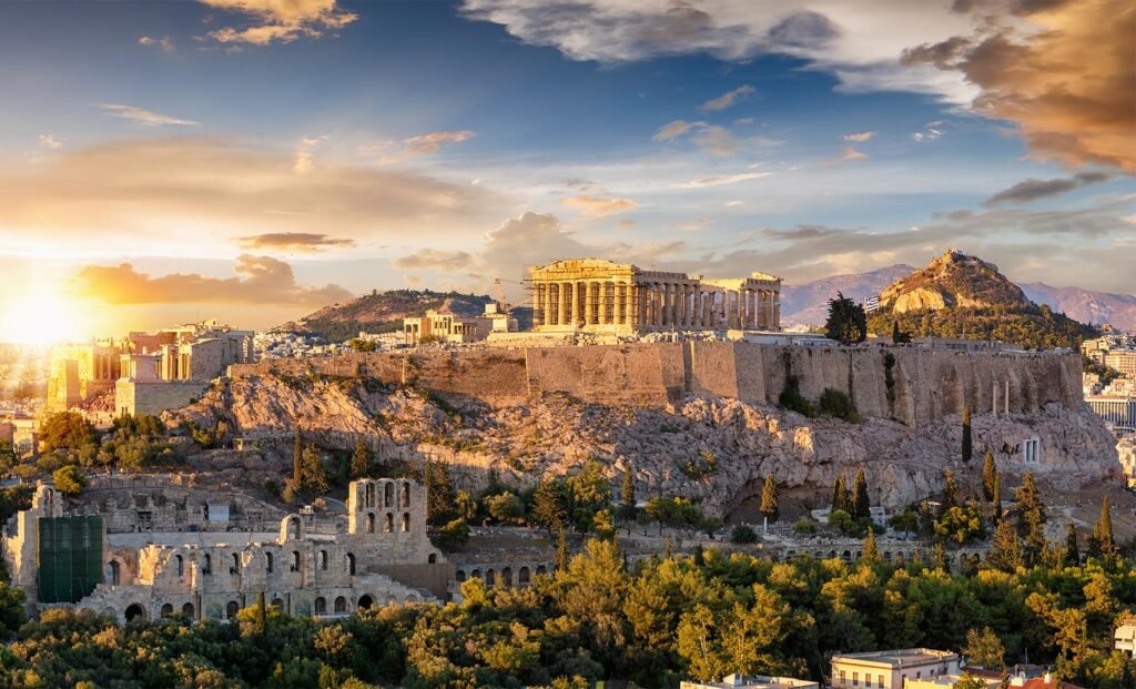 Plaka, Athens (Acropolis in Morning Glow)