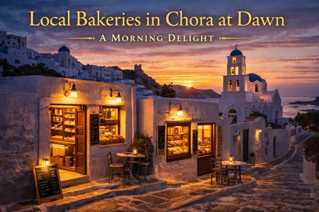 Local Bakeries in Chora at Dawn – A Morning Delight