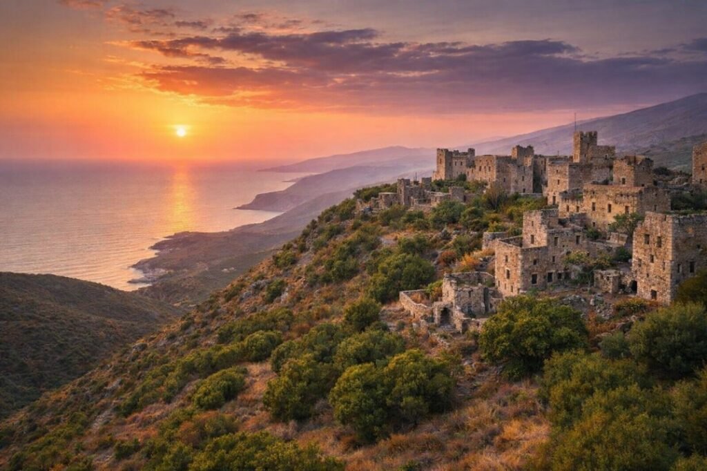 Mani Peninsula (Raw, Dramatic Evening Light)
