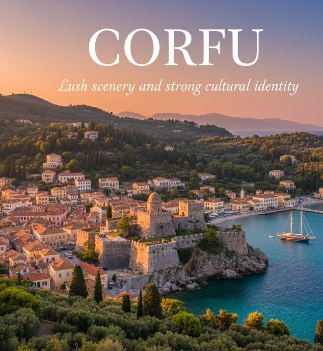 Corfu Lush scenery and strong cultural identity